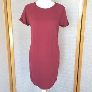AMERICAN GIANT Short Sleeve Jumper Dress Size Small Terry Cotton